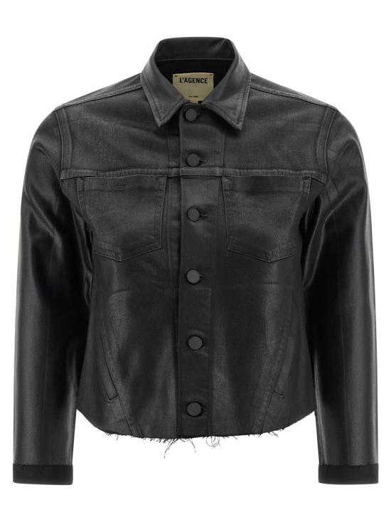 25FW 라장스 가죽 자켓 1431CSNCSABC Black