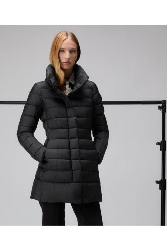 25FW 페트레이 솝착 MQN 03 하이칼라 슬림핏 롱 다운 재킷  PED5456 01181967NER Black - PEUTEREY