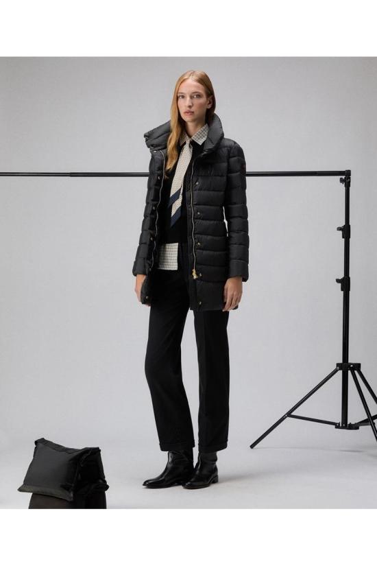 25FW 페트레이 솝착 MQN 03 하이칼라 슬림핏 롱 다운 재킷  PED5456 01181967NER Black - PEUTEREY