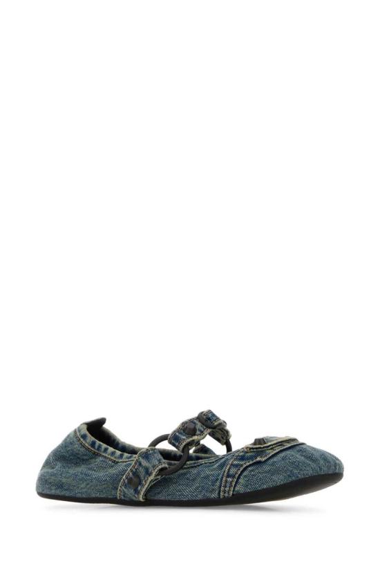 25FW 발렌시아가 플랫 슈즈 847511W14L1 4718 BLUE - BALENCIAGA