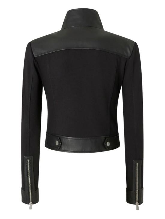 25FW 핑코 가죽 자켓 GRANETTI105367Y75KZ99 Black - PINKO