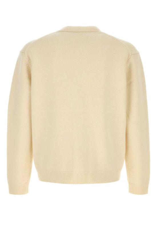 25FW 메종키츠네 폭스 헤드 인타르시아 메리노 가디건 PM00509KM0329 0395 YELLOW - MAISON KITSUNE