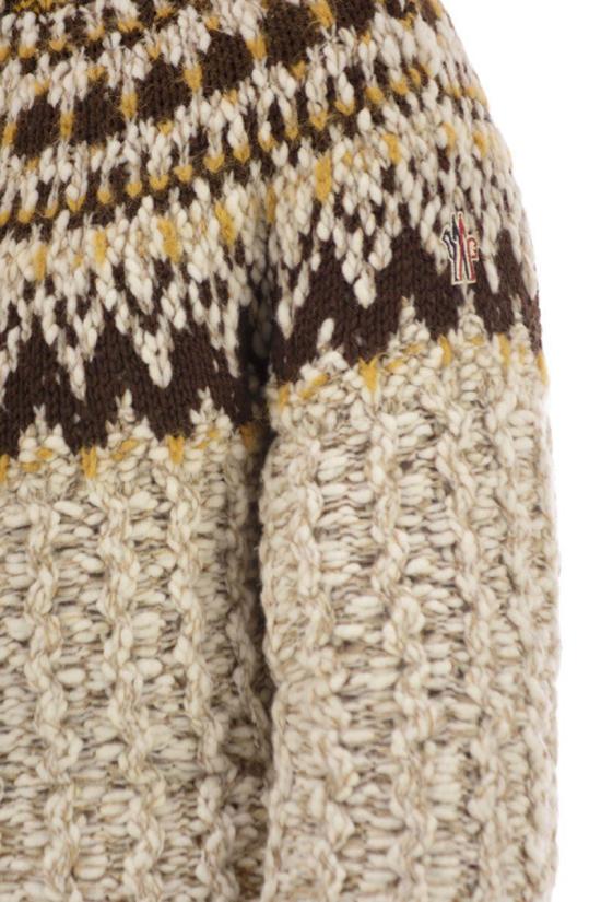 25FW 몽클레어 스웨터 K20989B00013M7948 F01 WHITE - MONCLER