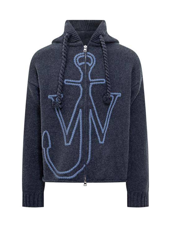 25FW JW앤더슨 긴팔 티셔츠 KW1429YN0412 768 STEEL BLUE