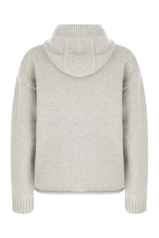 25FW JW앤더슨 앵커 자수 지퍼 후디 KW1429YN0412 905 LIGHT GREY MELANGE - JW ANDERSON