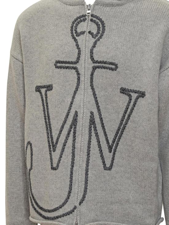 25FW JW앤더슨 긴팔 티셔츠 KW1429YN0412 905 LIGHT GREY MELANGE - JW ANDERSON