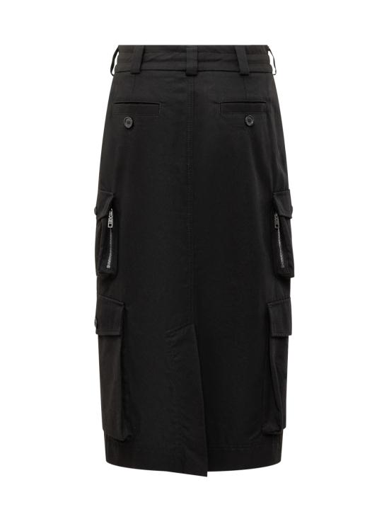25FW 돌체앤가바나 미디 스커트 F4DAQTFU62W N0000 NERO - DOLCE & GABBANA