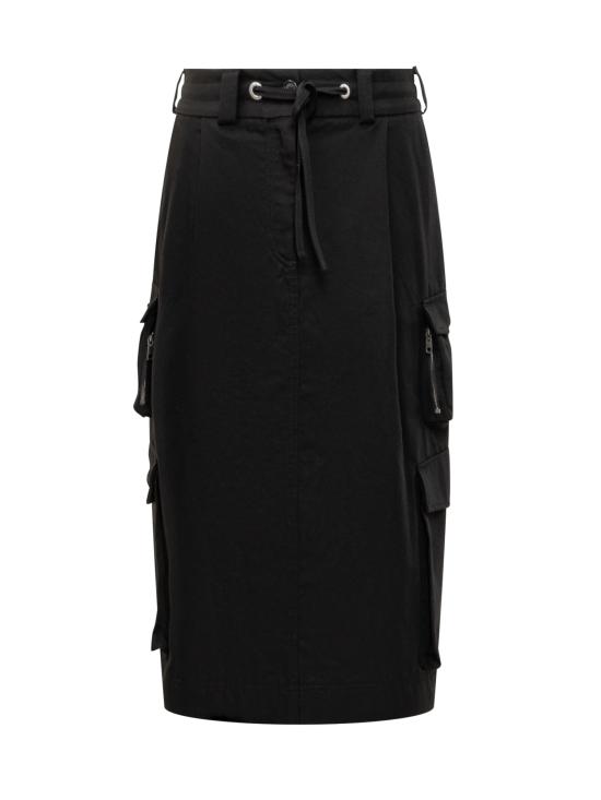 25FW 돌체앤가바나 미디 스커트 F4DAQTFU62W N0000 NERO