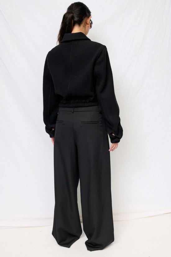  어셈블리 뉴욕 자켓 어셈블리 블랙 울 슈렁큰 지퍼 재킷 - ASSEMBLY NEW YORK