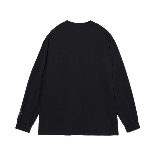  엔지니어드가먼츠 긴팔 티셔츠 엔지니어드 가먼츠 프린트 크로스 크루넥 - ENGINEERED GARMENTS