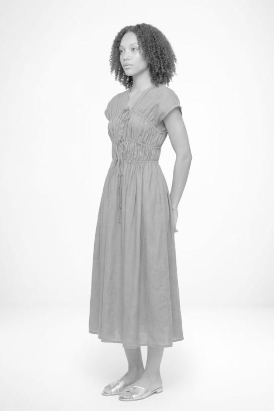  나리 롱 원피스 3단 바이어스 컷 드레스 플로럴 - NARY