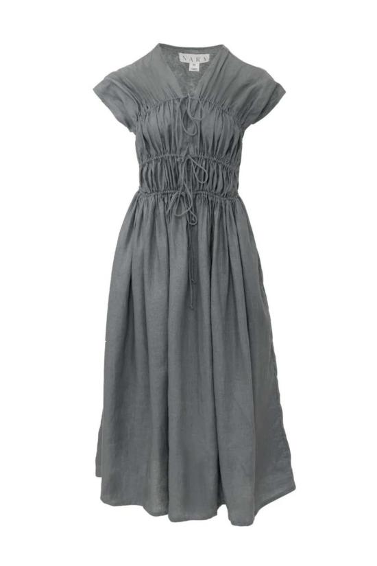  나리 롱 원피스 3단 바이어스 컷 드레스 플로럴 - NARY