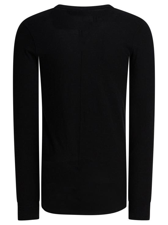 25FW 릭 오웬스 긴팔 티셔츠 RU02E1252JR09 Black - RICK OWENS
