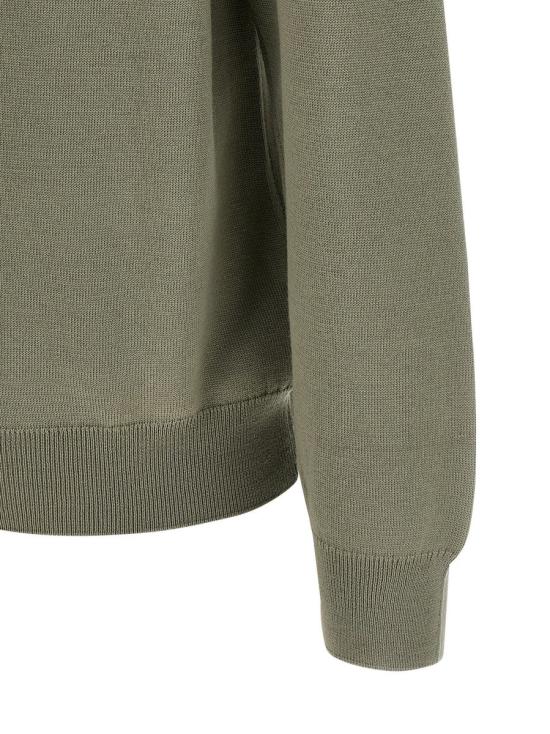 25FW 메종키츠네 폭스 헤드 메리노 레귤러 가디건 PM00501KT1181P131 LAUREL GREEN DOM - MAISON KITSUNE