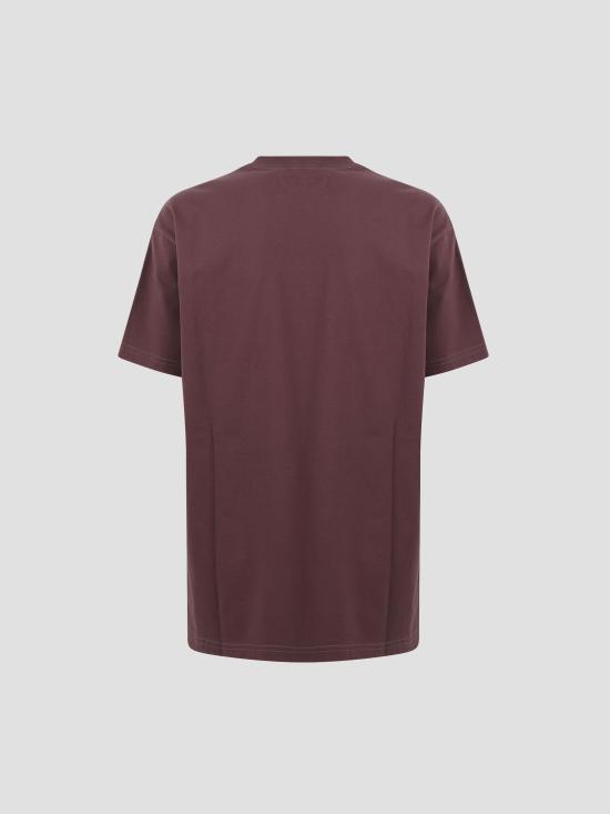 25FW 비비안웨스트우드 반팔 티셔츠 3G010049J001M H405 BURGUNDY - VIVIENNE WESTWOOD