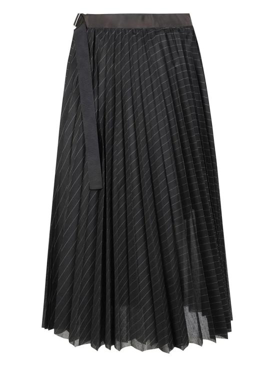25FW 사카이 롱 스커트 2508120 001 BLACK