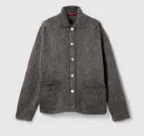 25FW 구찌 브러시드 엑스트라 파인 모헤어 가디건 836767XKE08 1087 URBAN GREY