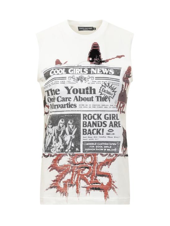 25FW 돌체앤가바나 민소매 티셔츠 F8V99TGDDHY S9000 VARIANTE ABBINATA