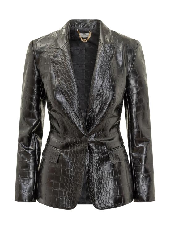 25FW ELISABETTA FRANCHI CATWALK 수트 자켓 GI19158E2 110 NERO