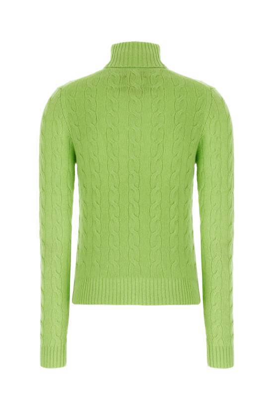 25FW 폴로 랄프로렌 울 캐시미어 케이블 니트 터틀넥 211888686 021 APPLE GREEN - POLO RALPH LAUREN