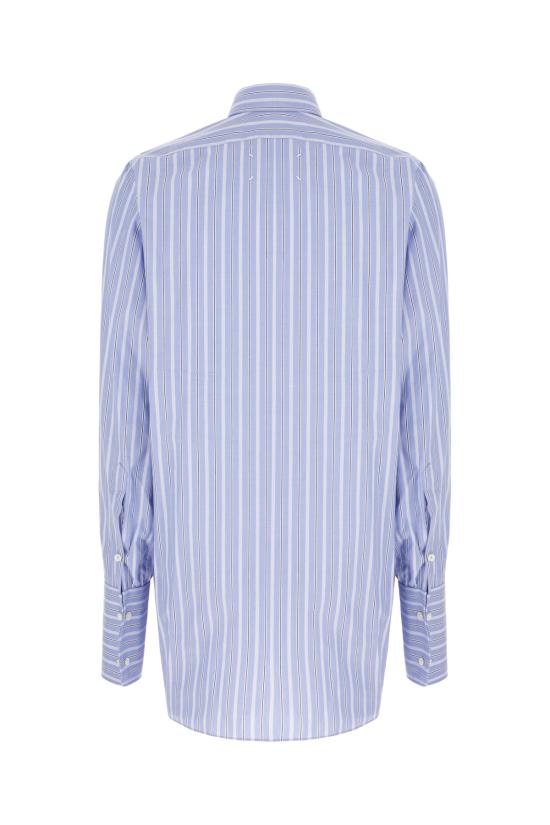 25FW 마르지엘라 코튼 셔츠 S29DT0006M35625 002F BLUE STRIPE - MAISON MARGIELA