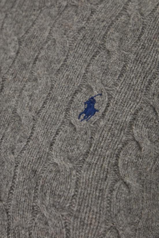 26FW 폴로 랄프로렌 폴로 자수 케이블 니트 스웨터 211971865 501 GREY HEATHER - POLO RALPH LAUREN