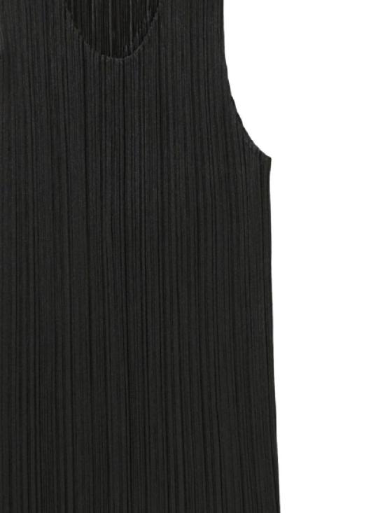 25FW 플리츠플리즈 민소매 티셔츠 PP58JK10115 BLACK DOM - PLEATS PLEASE