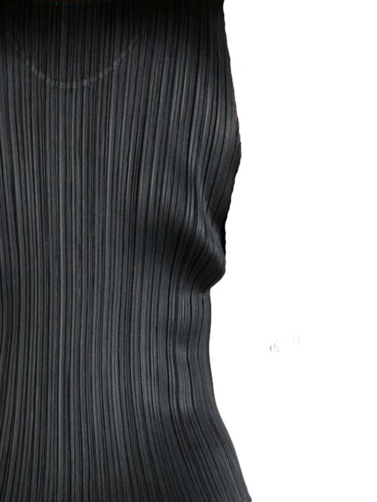 25FW 플리츠플리즈 민소매 티셔츠 PP58JK10115 BLACK DOM - PLEATS PLEASE