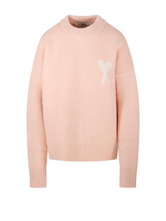 25FW 아미 ADC 크루넥 스웨터 UKS836KN01356807 POWDER OFF WHITE DOM