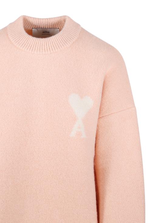 25FW 아미 ADC 크루넥 스웨터 UKS836KN01356807 POWDER OFF WHITE DOM - AMI