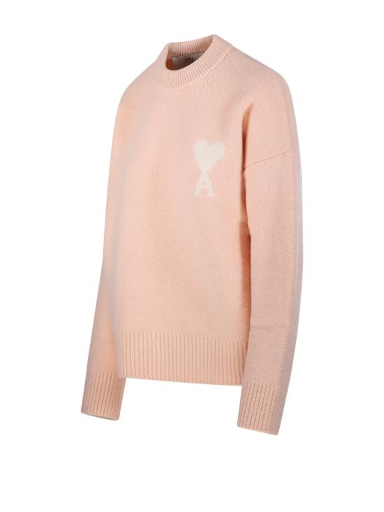 25FW 아미 ADC 크루넥 스웨터 UKS836KN01356807 POWDER OFF WHITE DOM - AMI