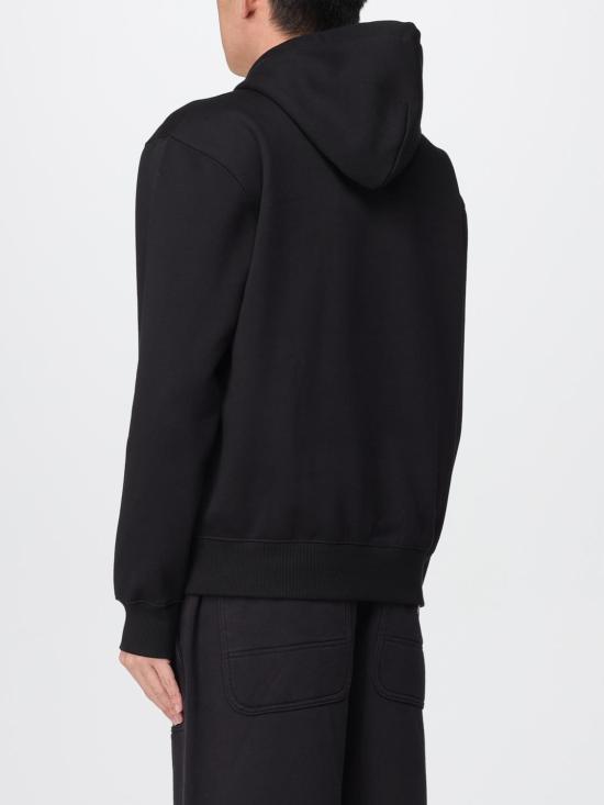26FW 칼하트 WIP 로고 후드 티셔츠 I030547 00EXX BLACK DOM - CARHARTT WIP