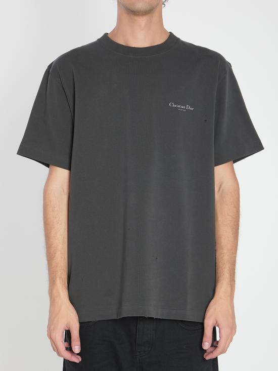 25FW 디올 반팔 티셔츠 593J672B0554980 BLACK DOM