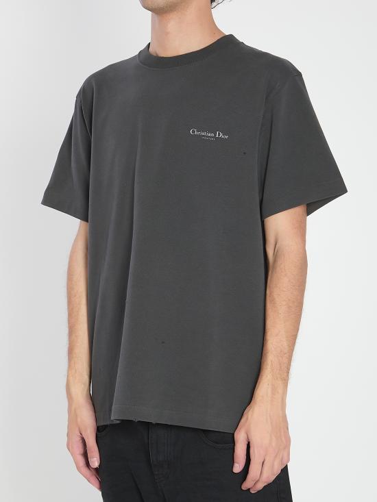 25FW 디올 반팔 티셔츠 593J672B0554980 BLACK DOM - DIOR
