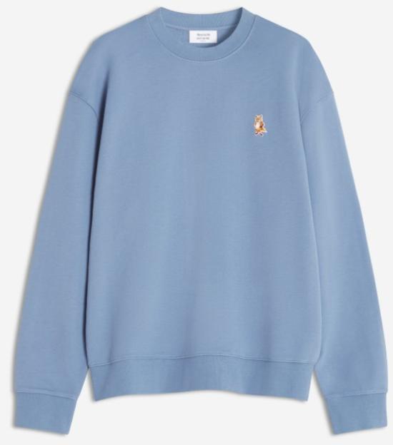 25FW 메종키츠네 스탠딩 폭스 컴포트 스웨트셔츠 PM00311KM03410331 POWDER BLUE DOM