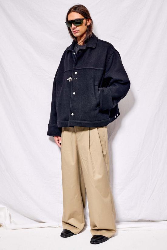  어셈블리 뉴욕 자켓 어셈블리 블랙 울 파이어맨 박스 재킷 - ASSEMBLY NEW YORK