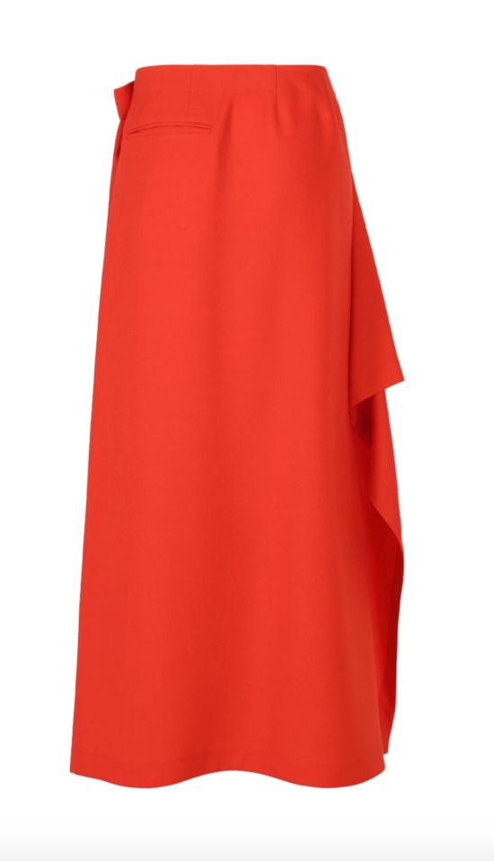  이세이 미야케 롱 스커트 유니폼 울 스커트 - ISSEY MIYAKE