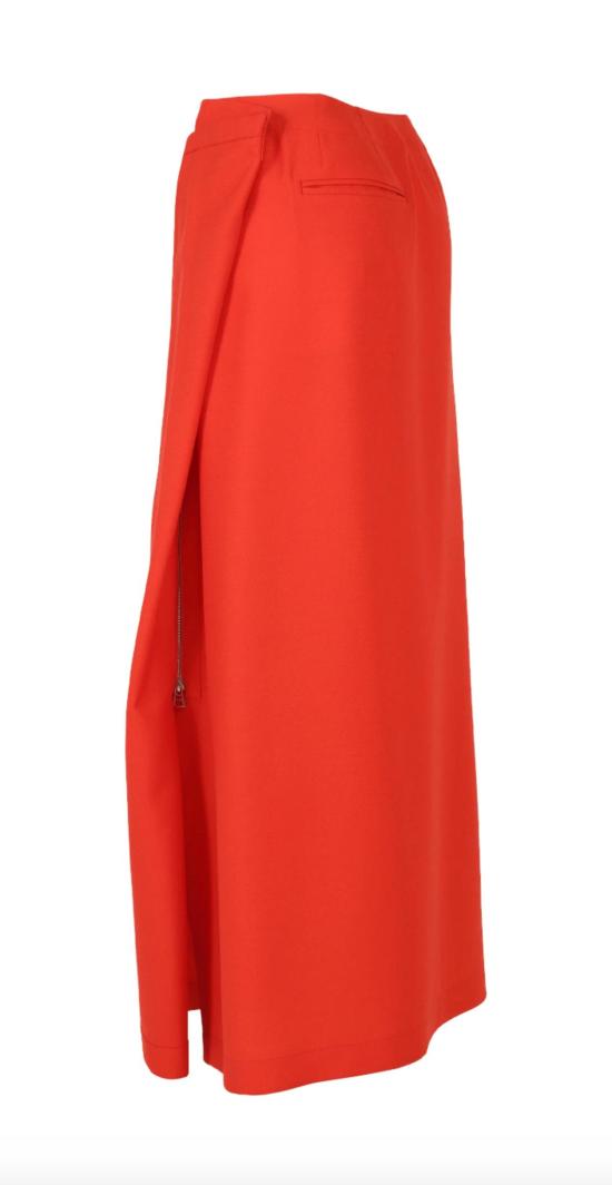  이세이 미야케 롱 스커트 유니폼 울 스커트 - ISSEY MIYAKE