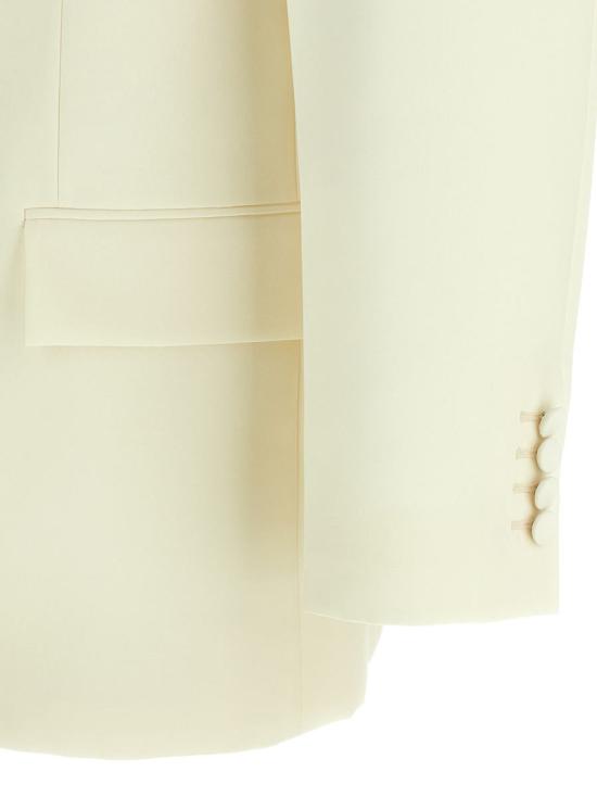 25FW 구찌 더블 브레스트 태크니콜 파나마 자켓 더블 브레스트 태크니콜 파나마  851252Z7AYA9001 WHITE - GUCCI