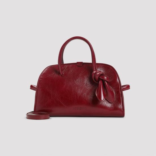 25FW 자크뮈스 TURISMO 투리스모 소프트 스몰 볼링 토트벡 BAW00416AC20C01490 BURGUNDY DOM - JACQUEMUS