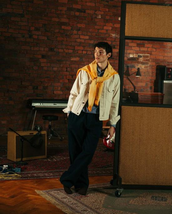  DUBBLEWARE 데님 자켓 Dubbleware Type Ii 데님 재킷 Ecru - OTHER BRANDS