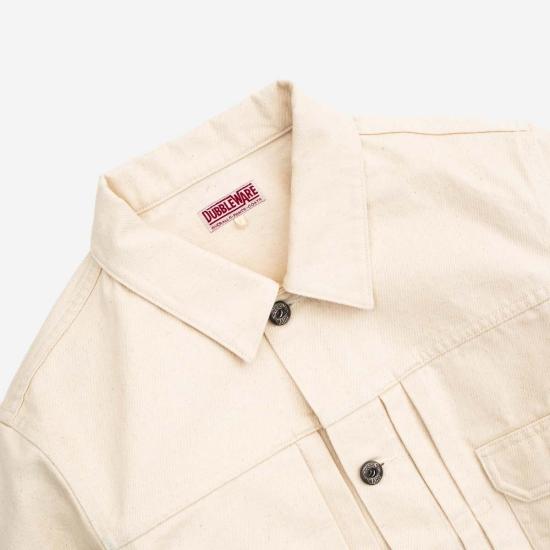  DUBBLEWARE 데님 자켓 Dubbleware Type Ii 데님 재킷 Ecru - OTHER BRANDS