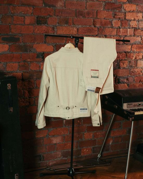  DUBBLEWARE 데님 자켓 Dubbleware Type Ii 데님 재킷 Ecru - OTHER BRANDS