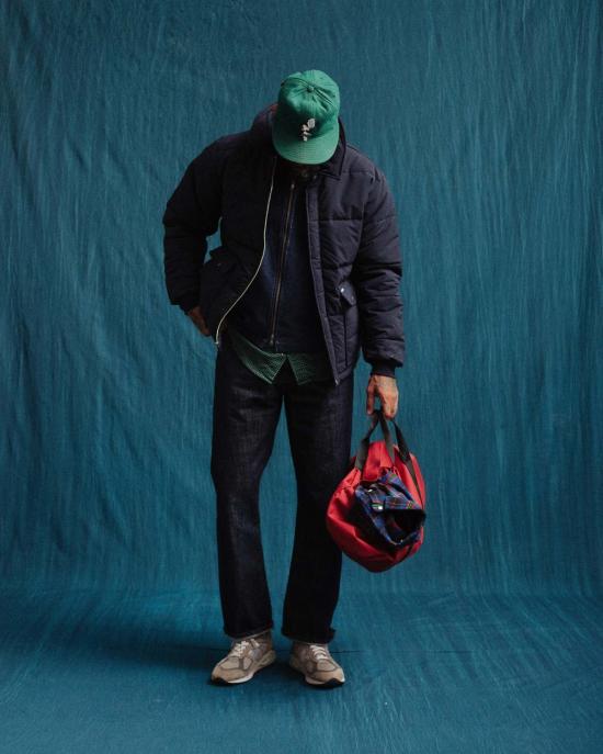  더블웨어 데님 팬츠 셀비지 워크 데님 청바지 헹굼 - DUBBLEWARE