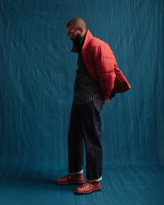  더블웨어 데님 팬츠 셀비지 워크 데님 청바지 헹굼 - DUBBLEWARE