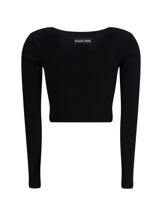 25FW 마린세르 반팔 티셔츠 WTT033ACJER0011 BK99 BLACK - MARINE SERRE