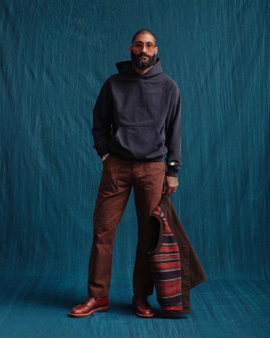  DUBBLEWARE 스트레이트 팬츠 더블웨어 헤링본 퍼티그  브라운 - OTHER BRANDS