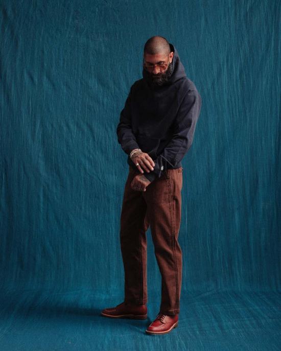  DUBBLEWARE 스트레이트 팬츠 더블웨어 헤링본 퍼티그  브라운 - OTHER BRANDS