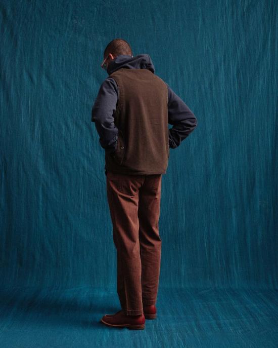  DUBBLEWARE 스트레이트 팬츠 더블웨어 헤링본 퍼티그  브라운 - OTHER BRANDS