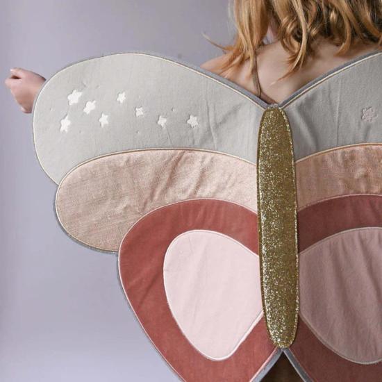  [키즈] 록카훌라 액세서리 로카훌라 키즈 벨벳 패치워크 나비 날개 - ROCKAHULA